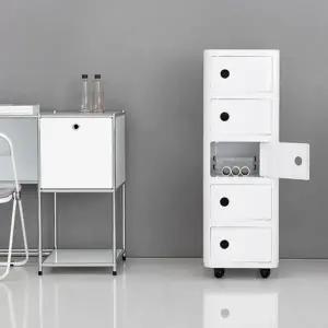 /마전동상회 이동식 수납장 틈새 서랍장 바퀴달린 수납함 5단