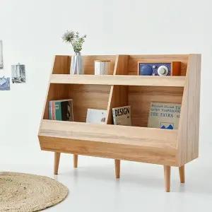 /마전동상회 원목 잡지선반 매거진랙 전면책장 책진열대 책꽂이