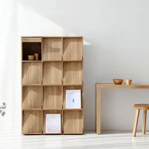 /마전동상회 거실 수납장 원목 진열 선반장 책장 수납정리