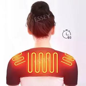 온열 양어깨 등 어깨 찜질 마사지기 전원 어르신 가열형 찜질기 가정용