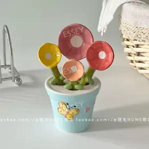 도자기 꽃다발 숟가락 귀여운 스푼 집들이선물