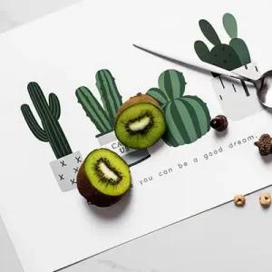 북유럽 감성 방수 테이블매트 1개(랜덤)