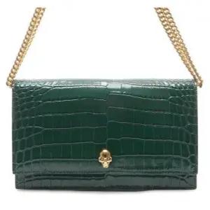 [알렉산더 맥퀸]21SS 여성 스컬 크로커다일 숄더백 (630266_1HB0G_3120_21S)