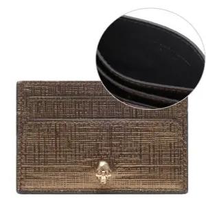 [알렉산더 맥퀸]여성 스컬 메탈릭 카드지갑 (275333 DZZ0M 7040)