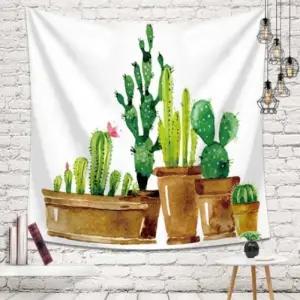 그린 선인장 패브릭 가림막 포스터 (특대)200X150