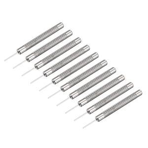 uxcell 시계 밴드 핀 펀치 0.7mm 다이아 스트랩 링크 제거기 수리 도구 10개