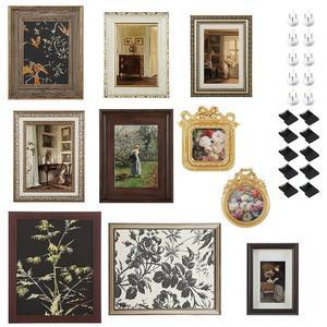 벽 테이블탑 디스플레이용 거실 세트 컨트리 침실 사진 아트 프랑스 앤티크 월 10개 장식용 갤러리 빈티지 액자