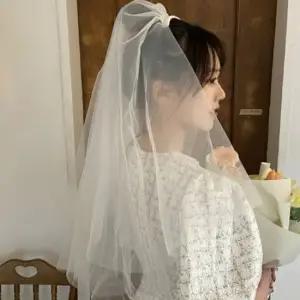 2단면사포 신부 무라인형 웨딩베일 면사포 웨딩면사포 웨딩촬영소품 웨딩헤어장식