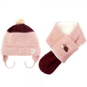 로라앨리 멜로우 방한 세트 털모자목도리 MA1052