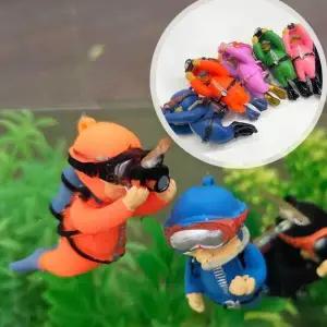 /와인앤쿡 어항꾸미기 잠수부 피규어