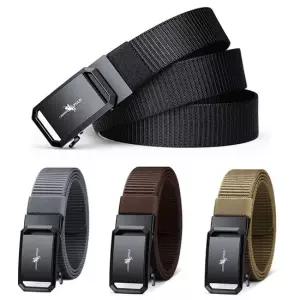 남성 심플 자동 버클 나일론 벨트 캔버스벨트 전술벨트 야상벨트 남성벨트 나일론벨트
