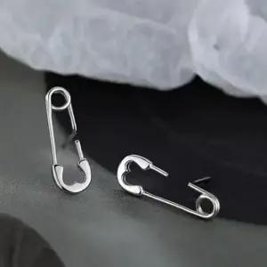 미니 옷핀 귀걸이 귀찌 피어싱 미니클립 귀걸이 쓸데없는 우정 선물 쥬얼리 액세서리