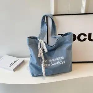 연청 에코백 캐주얼 청가방 패션 손가방 데님 숄더백 새학기 연청 데일리백 학생 가방