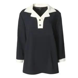 요하넥스 니트카라 배색 블라우스Z5B5B102 국내매장판 1724499