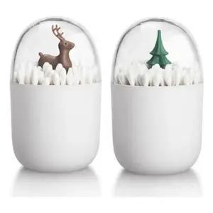 [에스에스_62]키밍 화이트 통 면봉 케이스 수납 인테리어