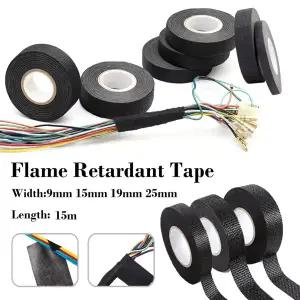 15 내열성 난연성 테이프 Coroplast 자동차 케이블 하네스 배선 룸 보호용 접착 천 테이프