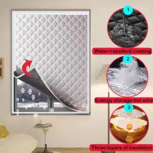 흡음커튼 방음 커튼 보온 가정용 단열 차광용 천 바람