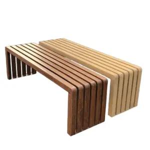 야외 긴 테라스벤치 의자 벤치 테라스 원목 공원 야외벤치 나무 학교 실외