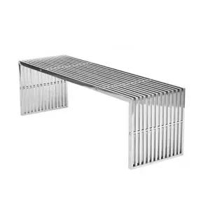 스텐 야외 벤치 평의자 아파트 웨이팅 공원 대기 120x40x42cm 의자