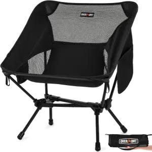 오버몬트 초경량 휴대용 캠핑 의자 - 가벼운 접이식 백패킹 배낭 하이킹 낚시 야외 캠프 여행을 위해 최대