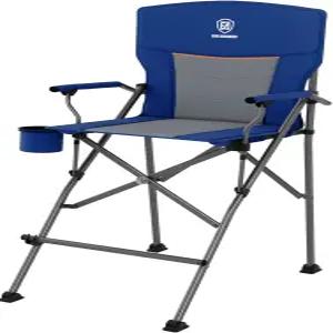 컵 홀더가 있는 에버 어드밴스드 톨 캠핑 디렉터 의자 31인치 바 높이 접이식 캐리백이 스포츠 메시 포켓