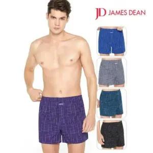 남성드로즈팬티 제임스딘 베이직 남성 순면 트렁크 사각 팬티 5매입