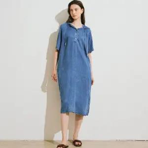 요하넥스 후드 데님 원피스 Z5B5D109 국내매장판 1724332