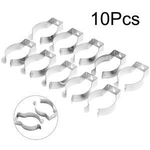 테리 클립 실버 스테인리스 스틸 클램프 하드웨어 액세서리 헤비 듀티 도구 6mm 10mm 12mm 16mm 19mm 25mm 28mm 10
