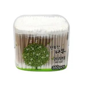 [에스에스_62]행복 양쪽면봉 튼튼나무 화장면봉 350개입