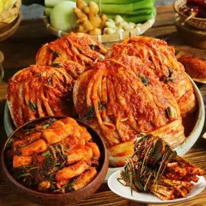 해남 땅끝마을김치 포기7kg+총각2kg+파김치1kg(총10kg)