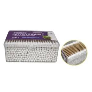 [에스에스_62]나무스틱 순면 위생면봉 원형면봉 200개입