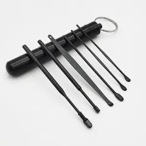 [에스에스_62]고급 귀후비개 귀파개 세트 블랙 6종