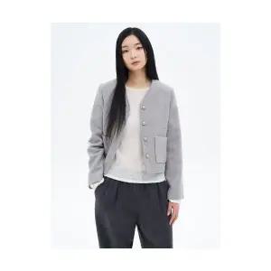 에잇세컨즈 8SECONDS 울트윌 패딩안감 숏 자켓 라이트 그레이 1725101