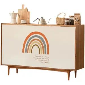 수납장가리개 커튼 책상 식당 가림막 공간분리 벨크로 찍찍이 패브릭 선반가림