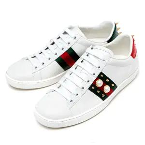 (한정특가) 구찌 에이스 스터드 가죽 여성 스니커즈 431887-02JP0-9064