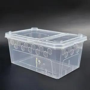 대형 파충류 사육장 게코 도마 뱀 달팽이 키우기 케이지 투명 하우스 사육