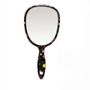 bns 꽃무니 타원 손거울 소-색상랜덤 작은손거울 미니미러 WFLITNT