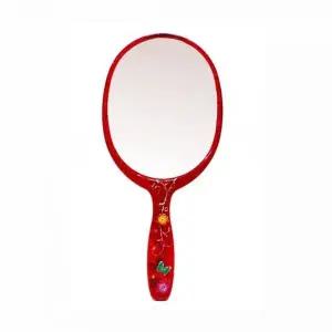 bns 꽃무니 타원 손거울 중-색상랜덤 작은손거울 미니미러 WFLITNU