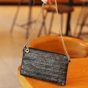 가방 백 여름 라탄숄더백 여름라탄가방 데일리 블랙 체인 여성