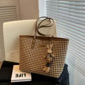 숄더백 여자 캐주얼백 키링포함 하운드체크 캐주얼