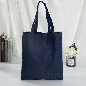 데님 데일리 보부상 에코백 진청 숄더백 캔버스 가방
