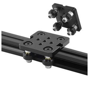 V Ope uiltd Wh ls 갠트리 플랫 세트 /2040 슬롯 알루미늄 프로파일용 특수 슬라이드 플레이트 풀리 3D 프린터 부품