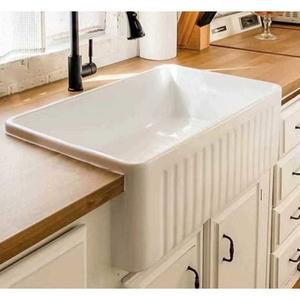 도자기 싱크볼 미국식 줄무늬 탕비실 빈티지 605x405x200mm 교체용