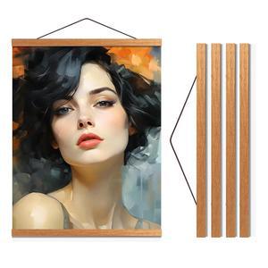 여행화 마그네틱 포스터 행거 u201D 키트 36x24 36x40 완벽한 강력한 자석 우드에 등을 티크 걸이 프레임 지도 36 아트 맞습니다 36x48