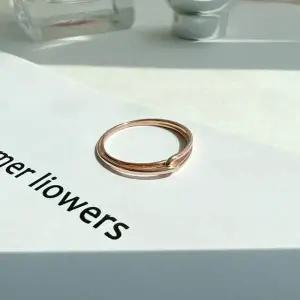 [골드스마일]크로스 매듭 반지 가드링 14k화이트골드7호