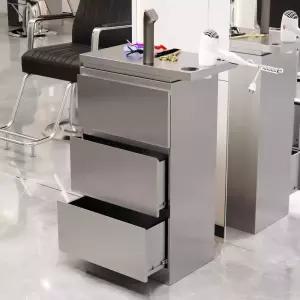 미용실 츄레이 소품 웨건 이발소 미용 접이식 정리함 카트