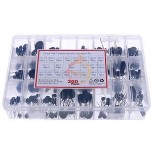200개 22가지 값 2.5D/3D/5D/8D/10D/20D/47D-7/9/11/13/15 NTC 열 저항기 음의 온도 계수 혼합 키트