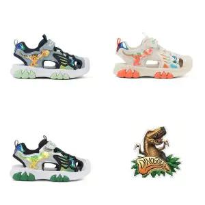 [토박스](대구신세계)다이노솔즈] 26SS 신상품 LED 정글 티라노 샌들 키즈 공룡샌들 DNKCG1TSJT11