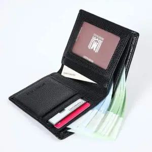 [골드스마일]데일리 심플 가죽 슬림 중지갑