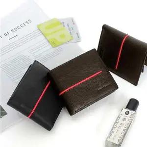 [골드스마일]데일리 지갑 레드 포인트 남성중지갑